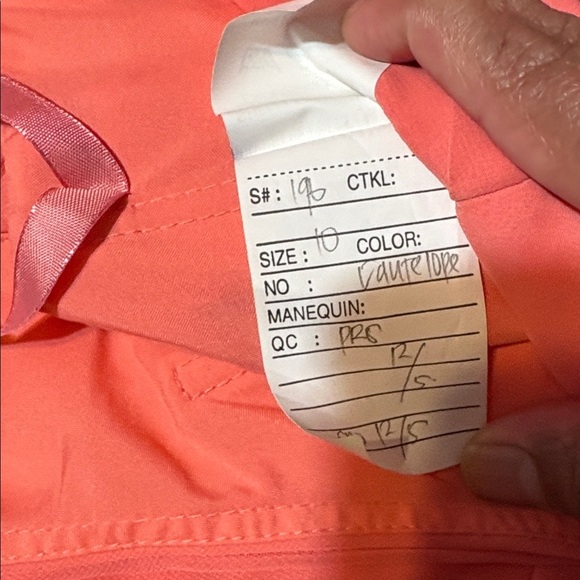 Chic One-Shoulder Women's Mini Dress in Coral - Picture 12 of 12